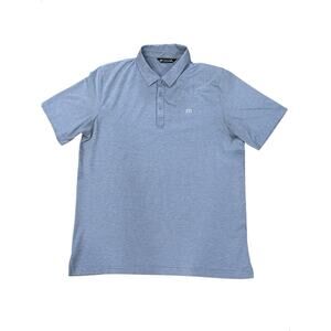 Travis Mathew Polo Shirt Men’s Size XL Blue Golf Pullover Stretch Cotton Blend